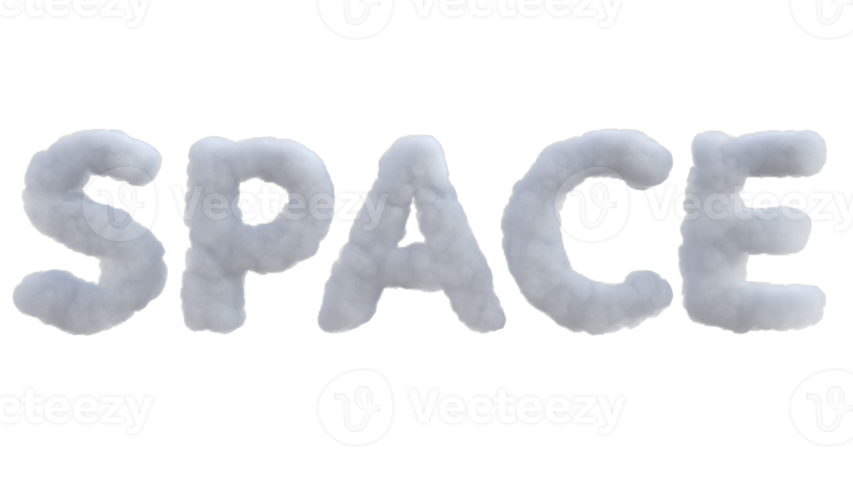 Environment related word cloud alphabet. 3d render isolated png