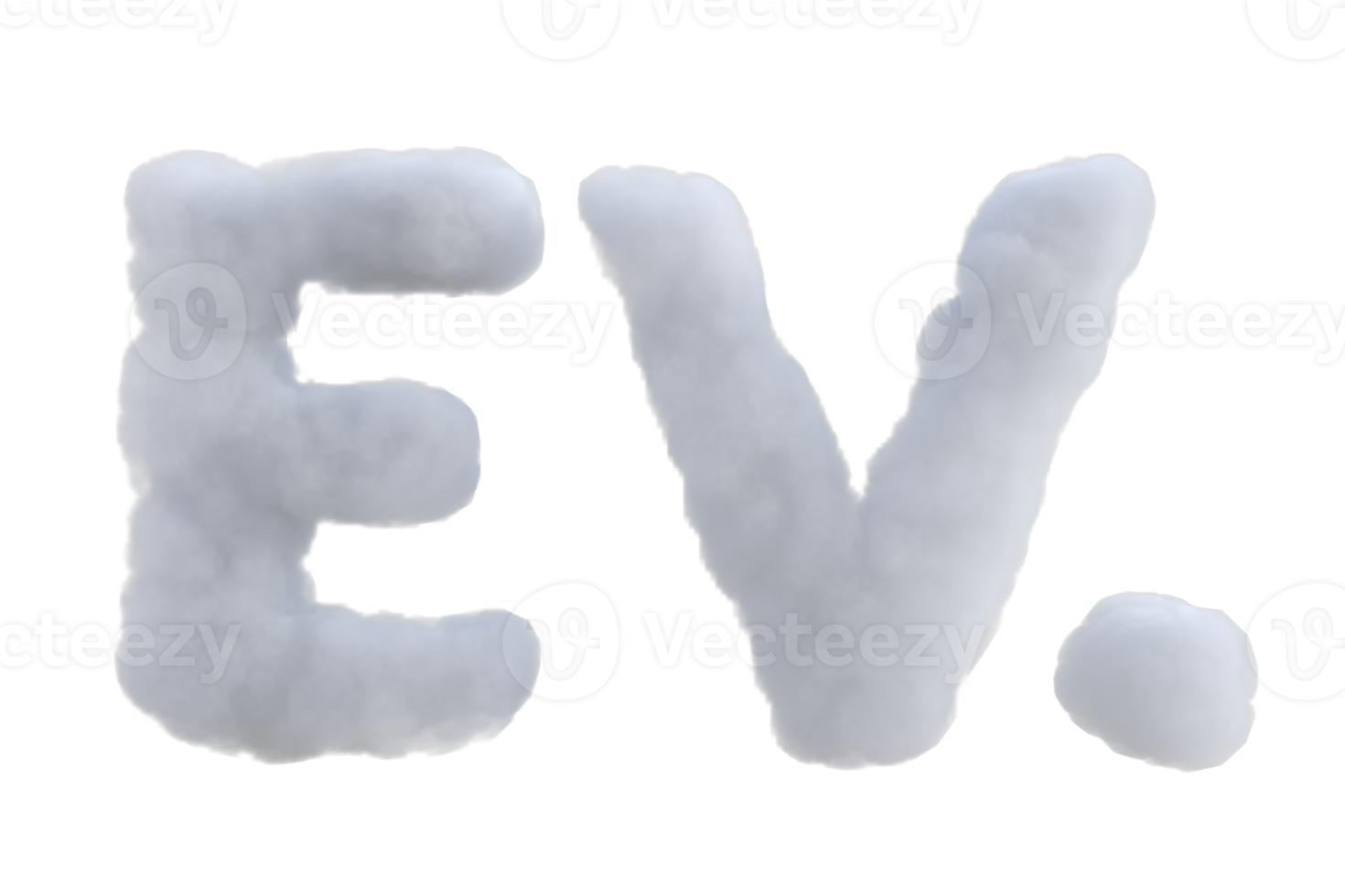 Environment related word cloud alphabet. 3d render isolated png