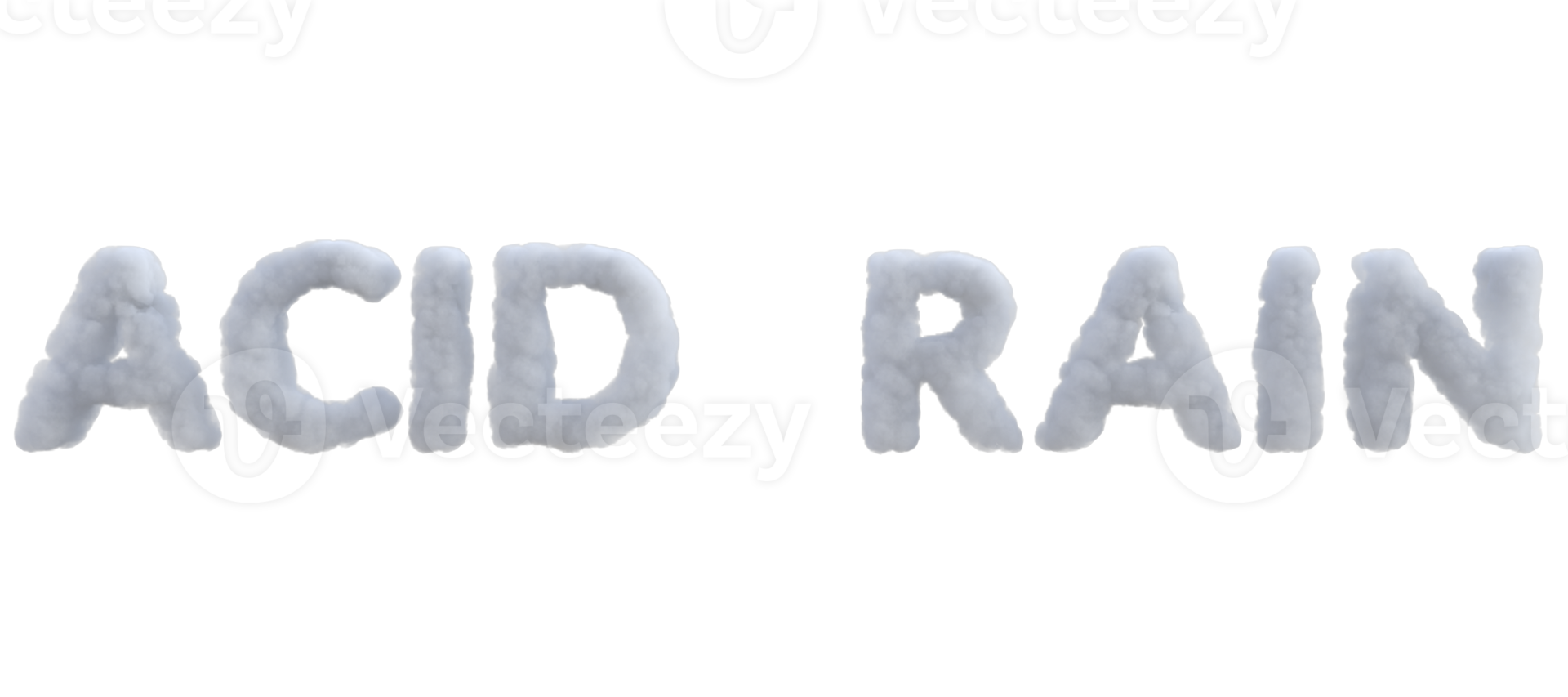 Environment related word cloud alphabet. 3d render isolated png