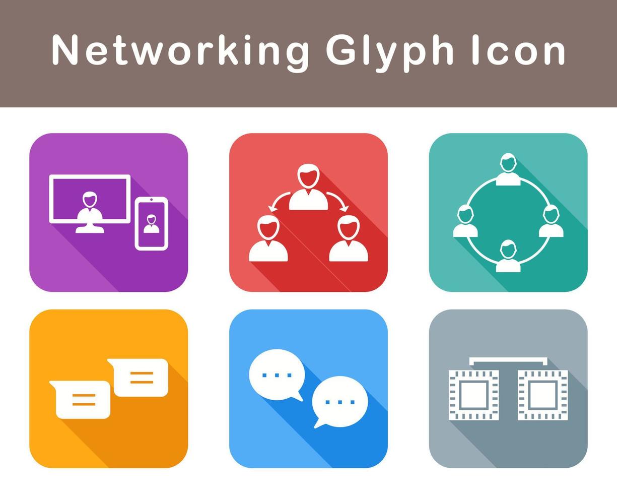 Networking Vector Icon Set