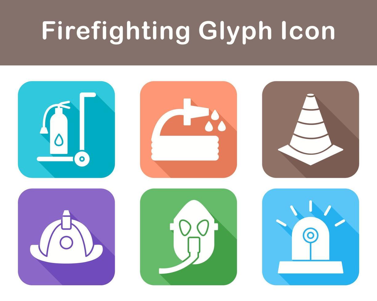 Firefighting Vector Icon Set
