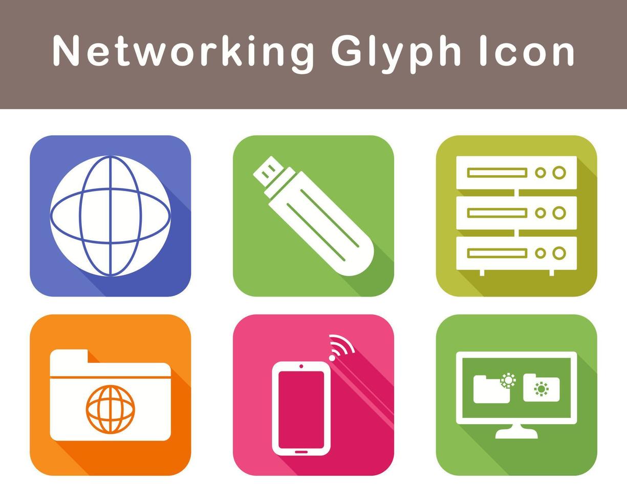 Networking Vector Icon Set