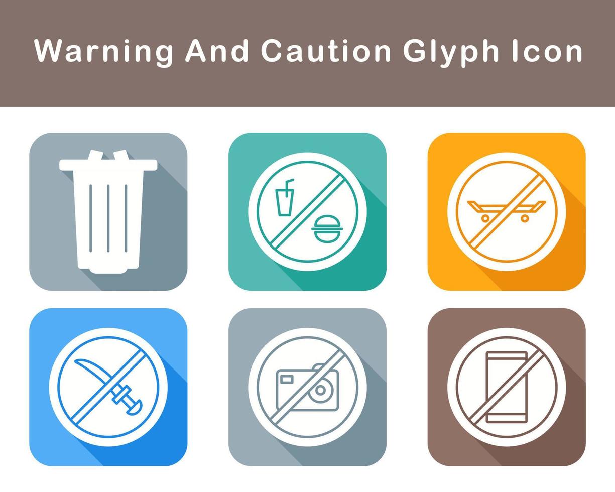 Warning And Caution Vector Icon Set