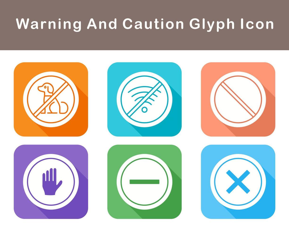 Warning And Caution Vector Icon Set