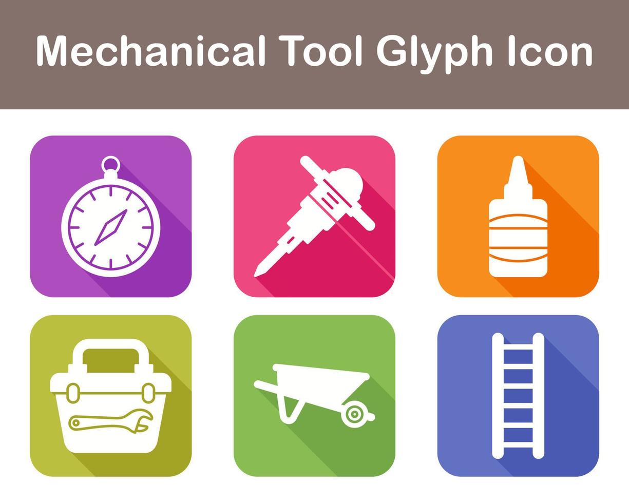 Mechanical Tool Vector Icon Set