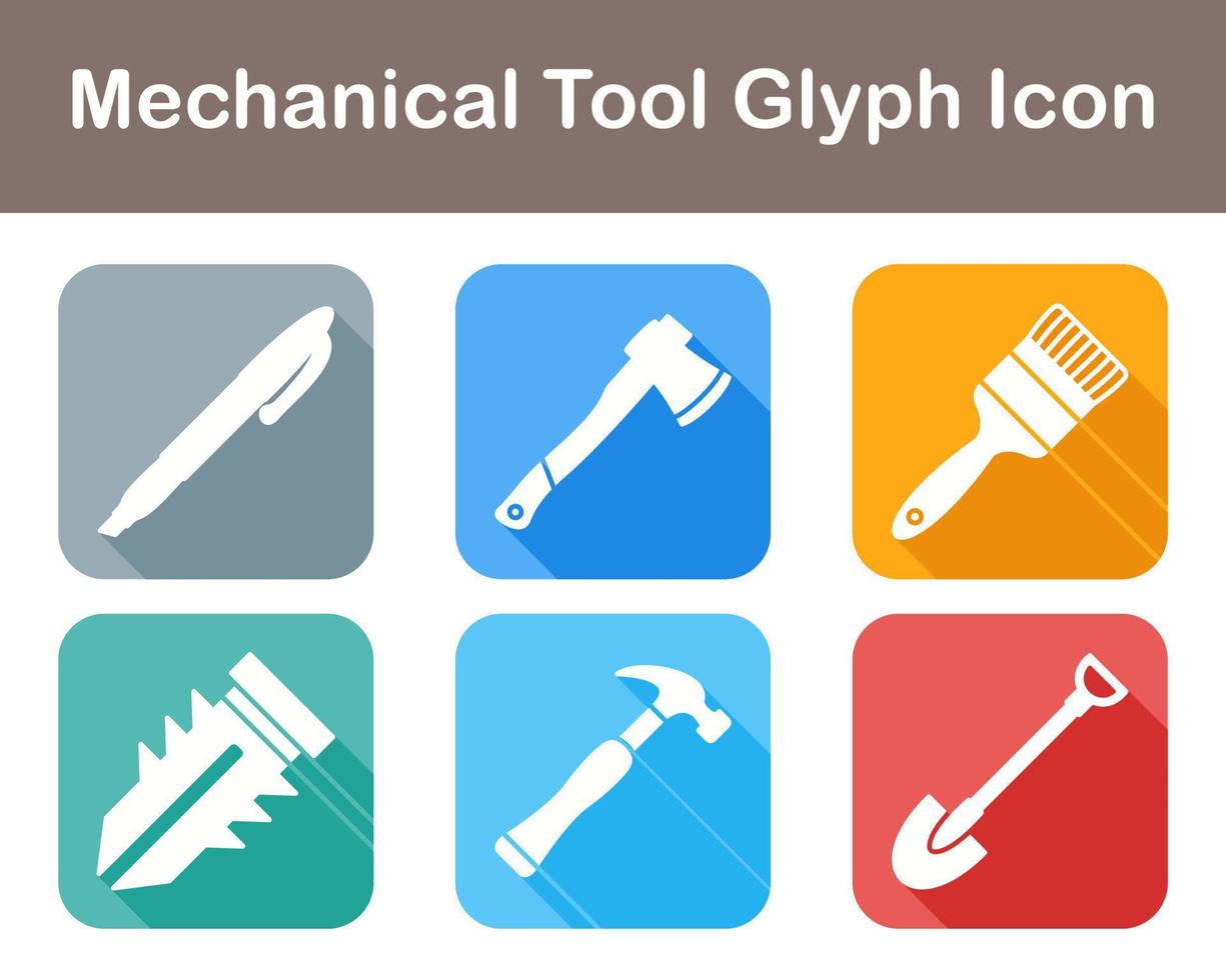 Mechanical Tool Vector Icon Set