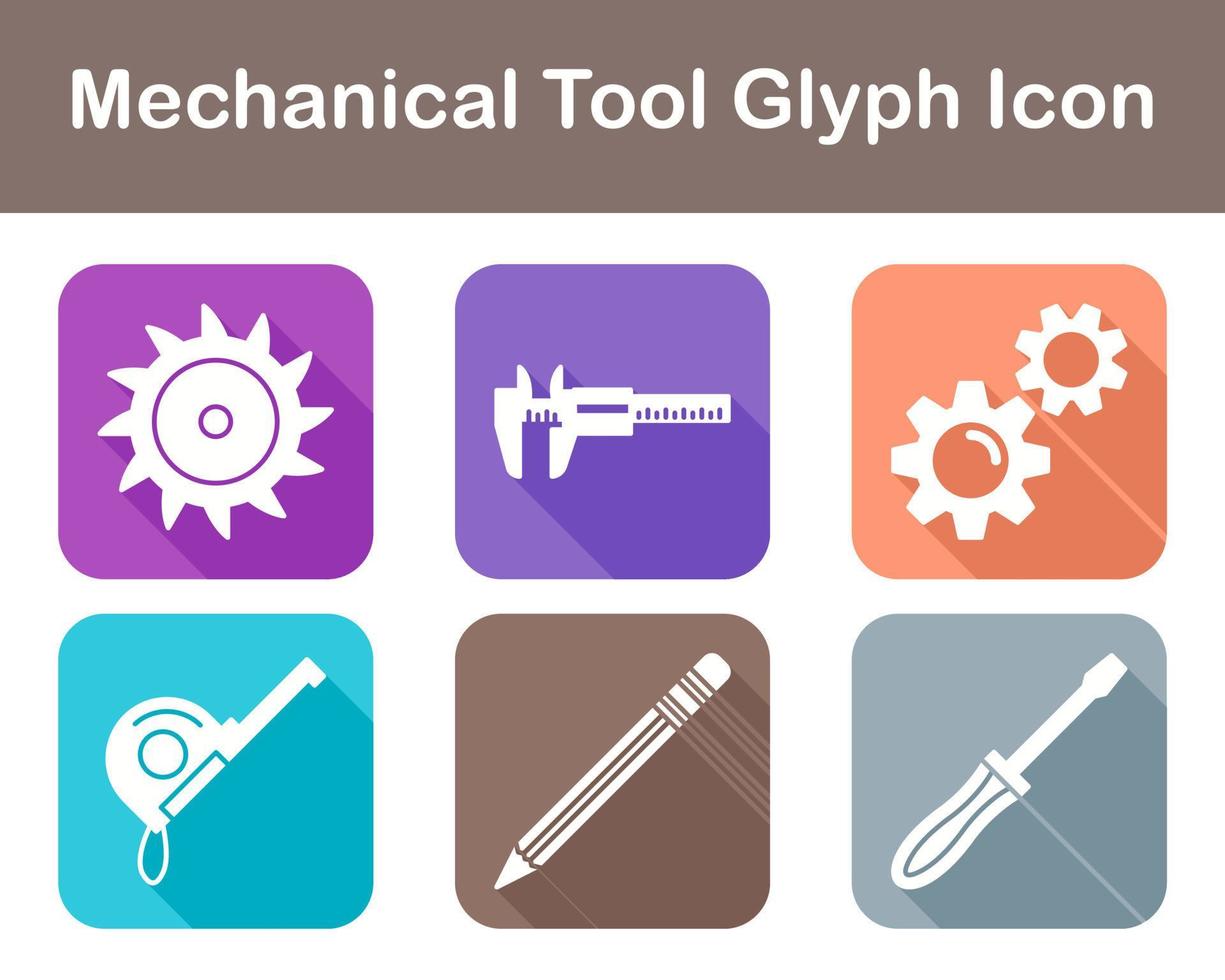 Mechanical Tool Vector Icon Set