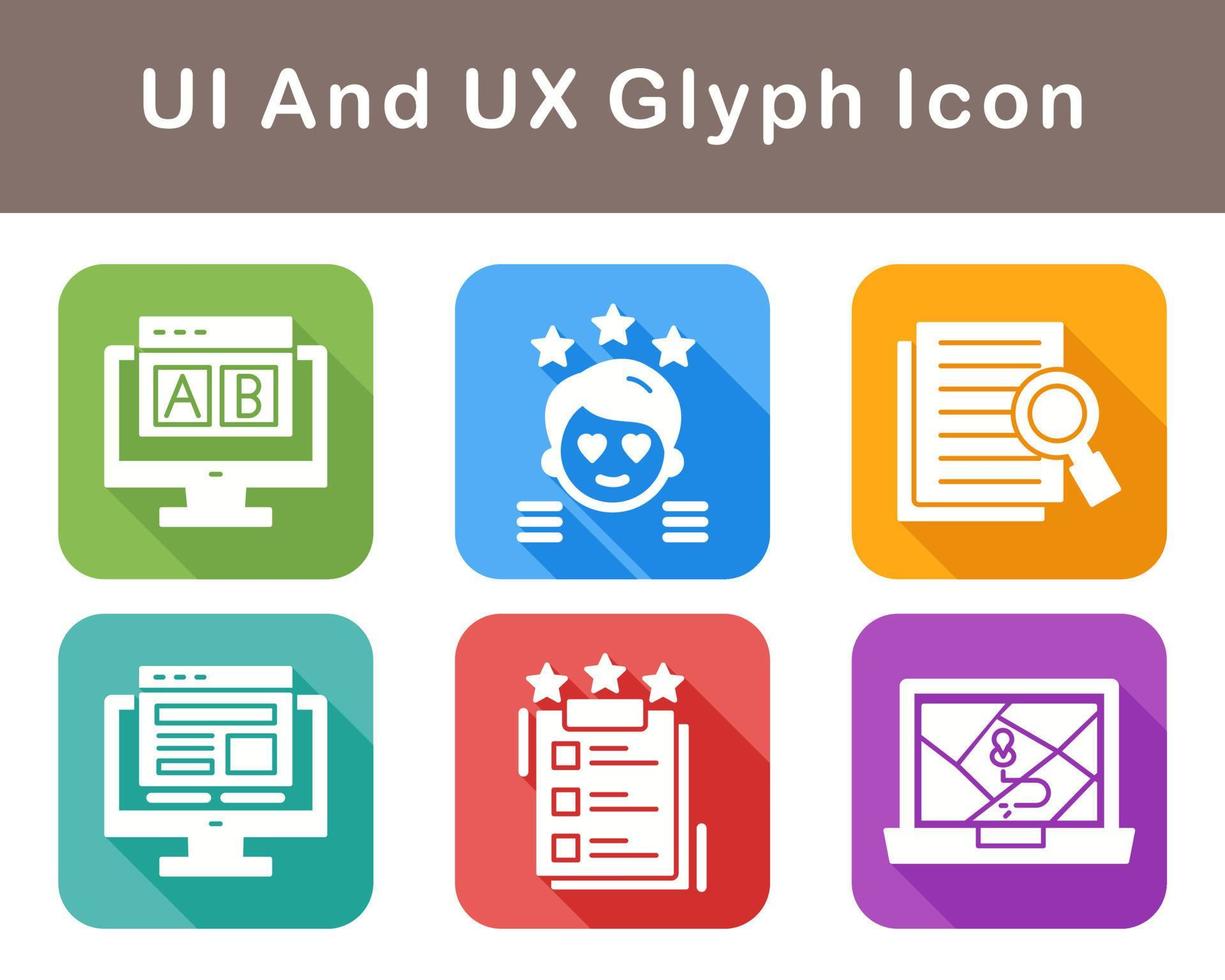 UI And UX Vector Icon Set