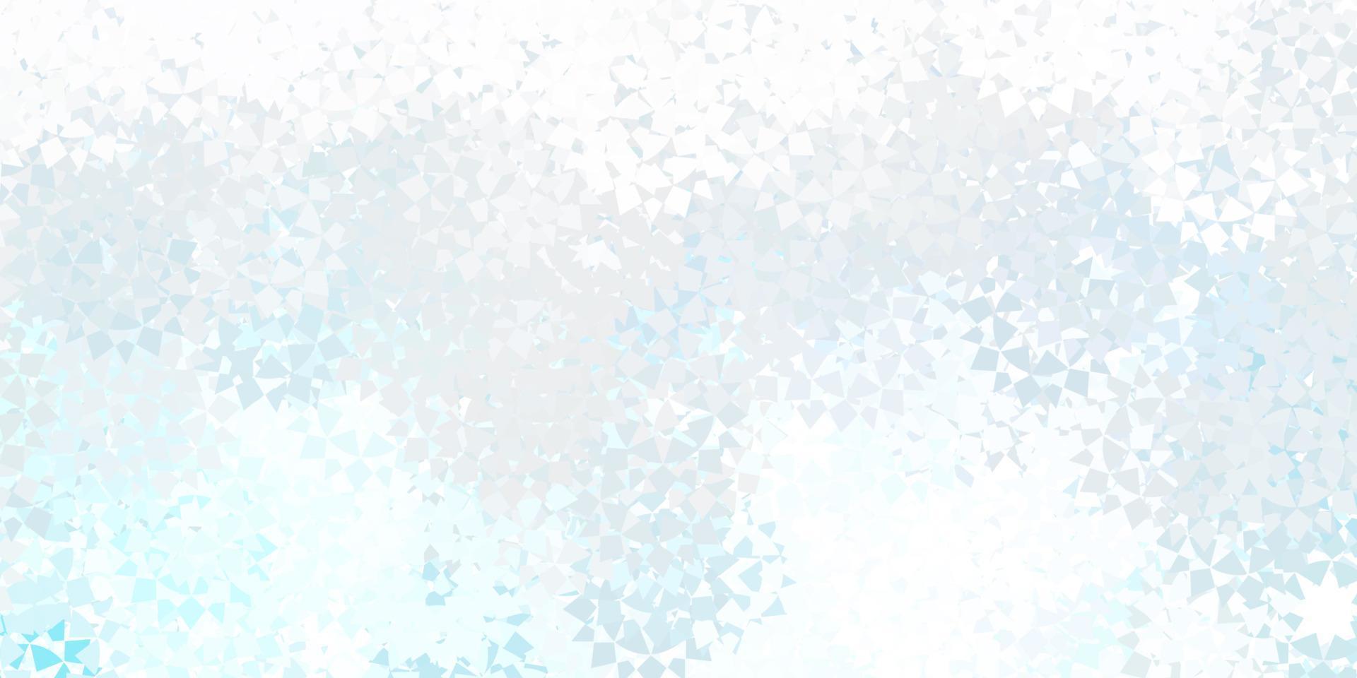 Light blue, red vector background with triangles.
