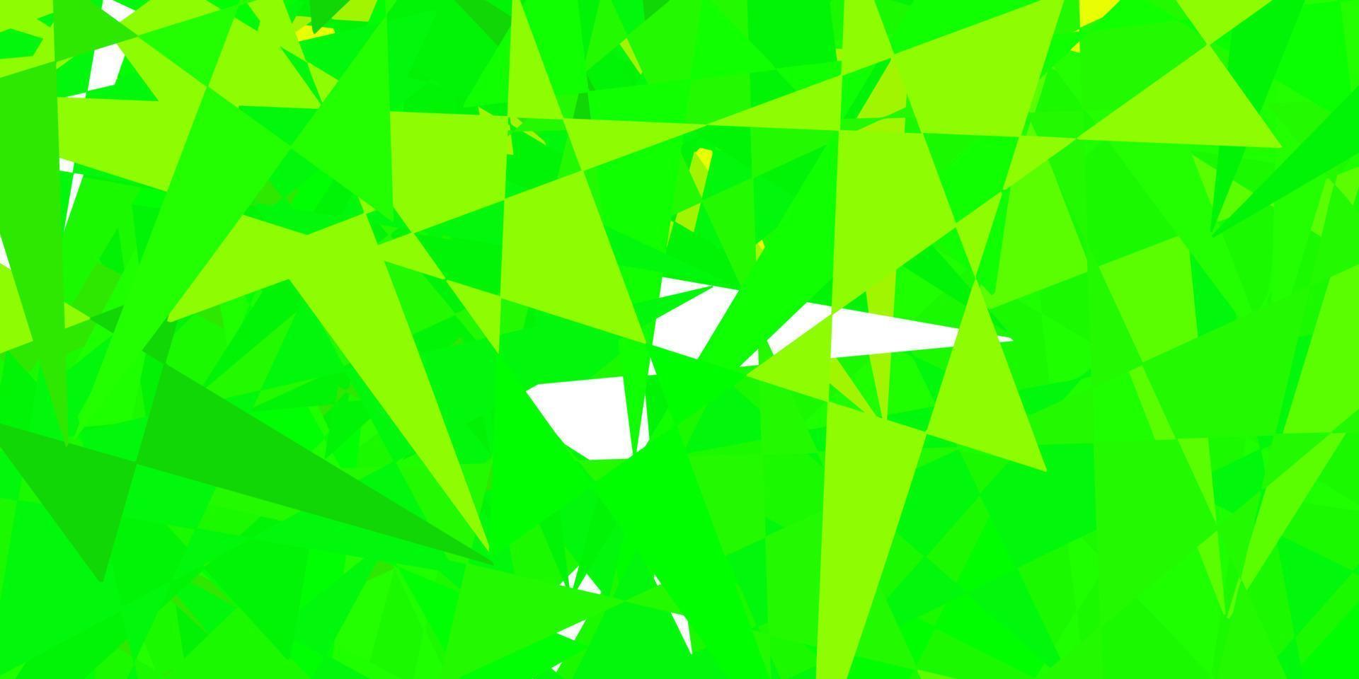 plantilla de vector azul oscuro, verde con formas triangulares.