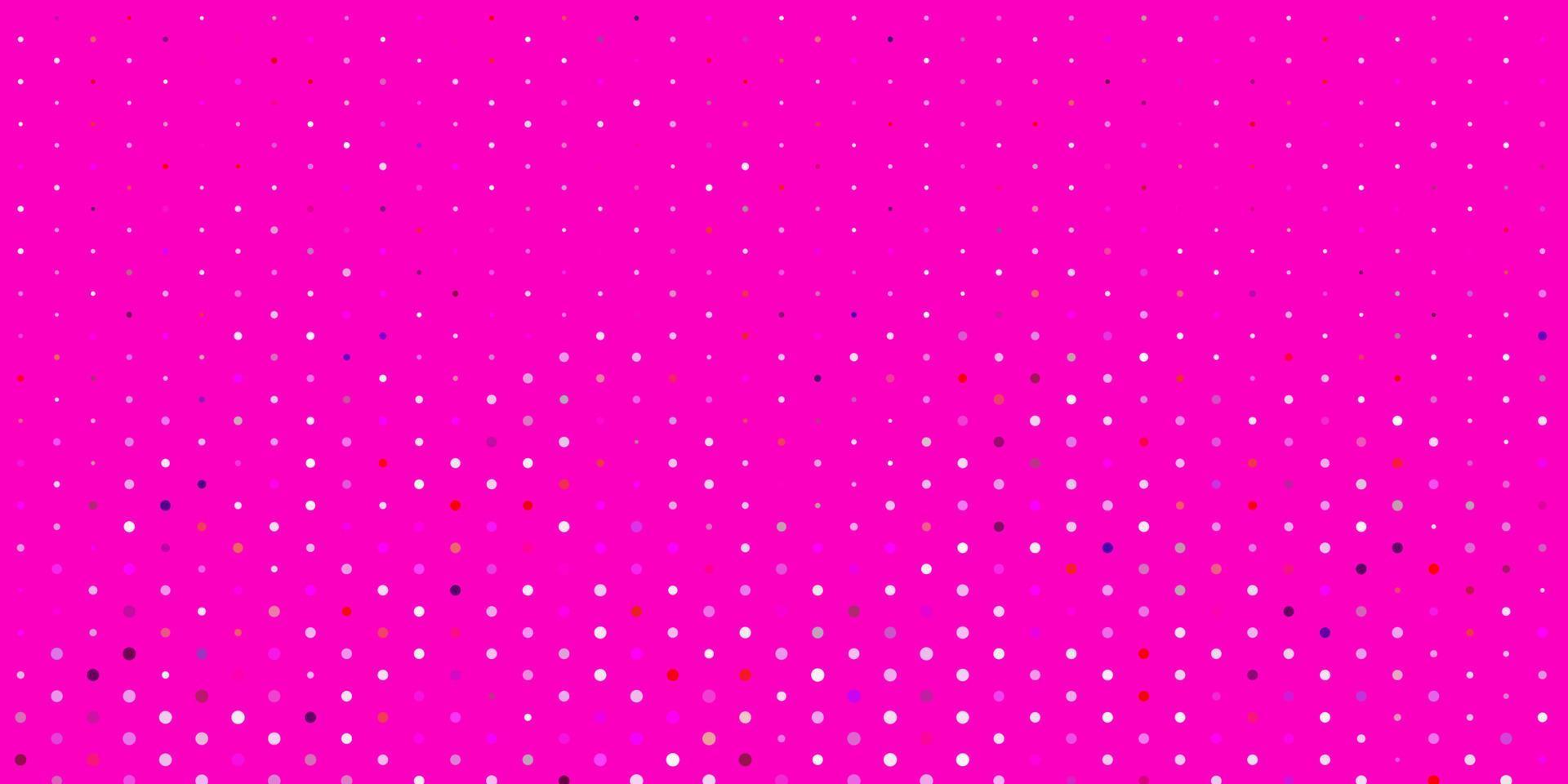 Fondo de vector violeta, rosa claro con burbujas.