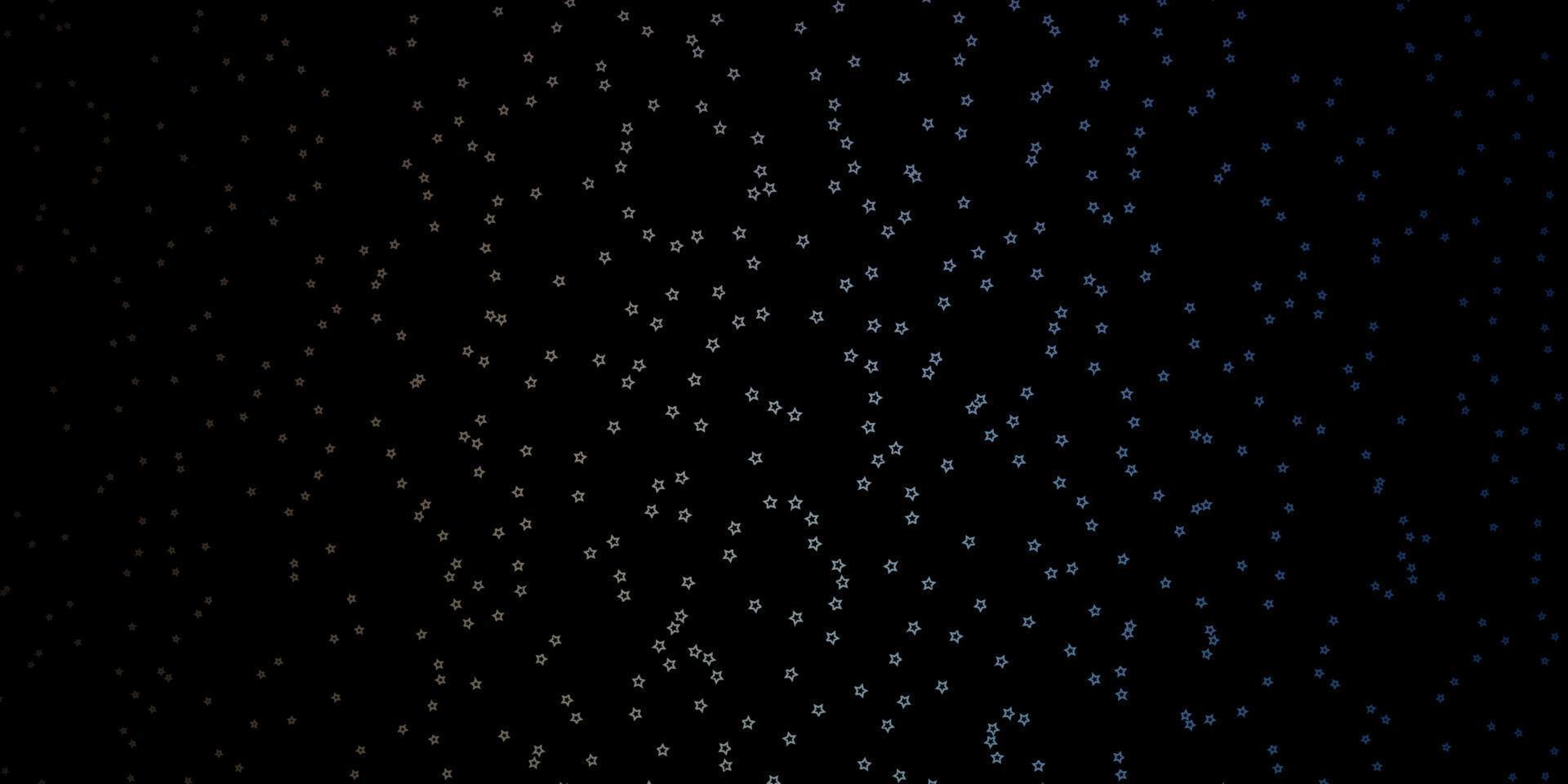 Dark Blue, Red vector pattern with abstract stars.