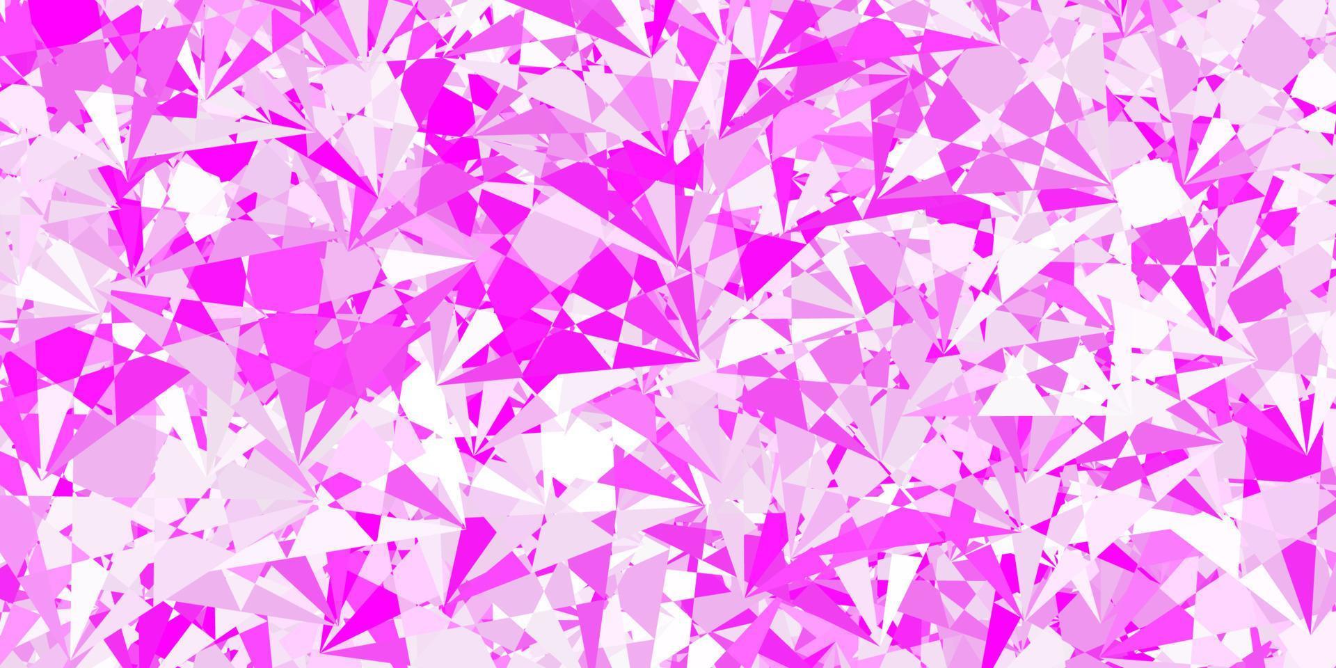 Light Purple, Pink vector texture with random triangles.