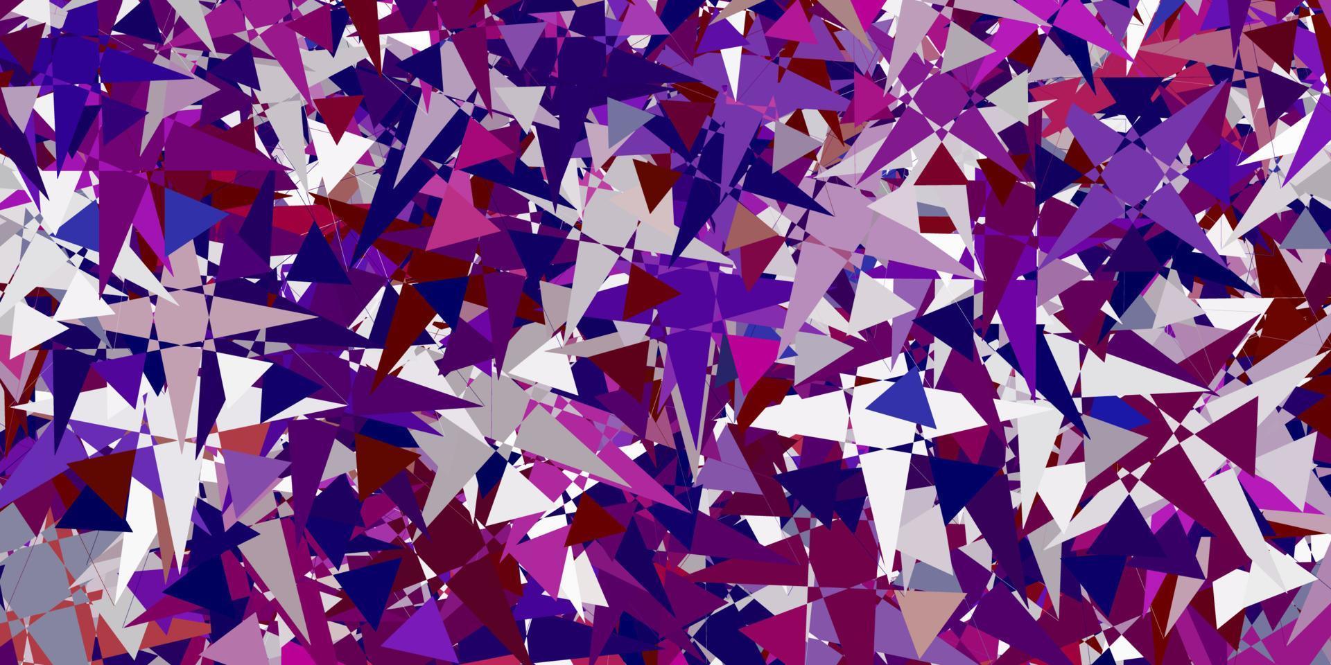 Light Pink, Red vector layout with triangle forms.