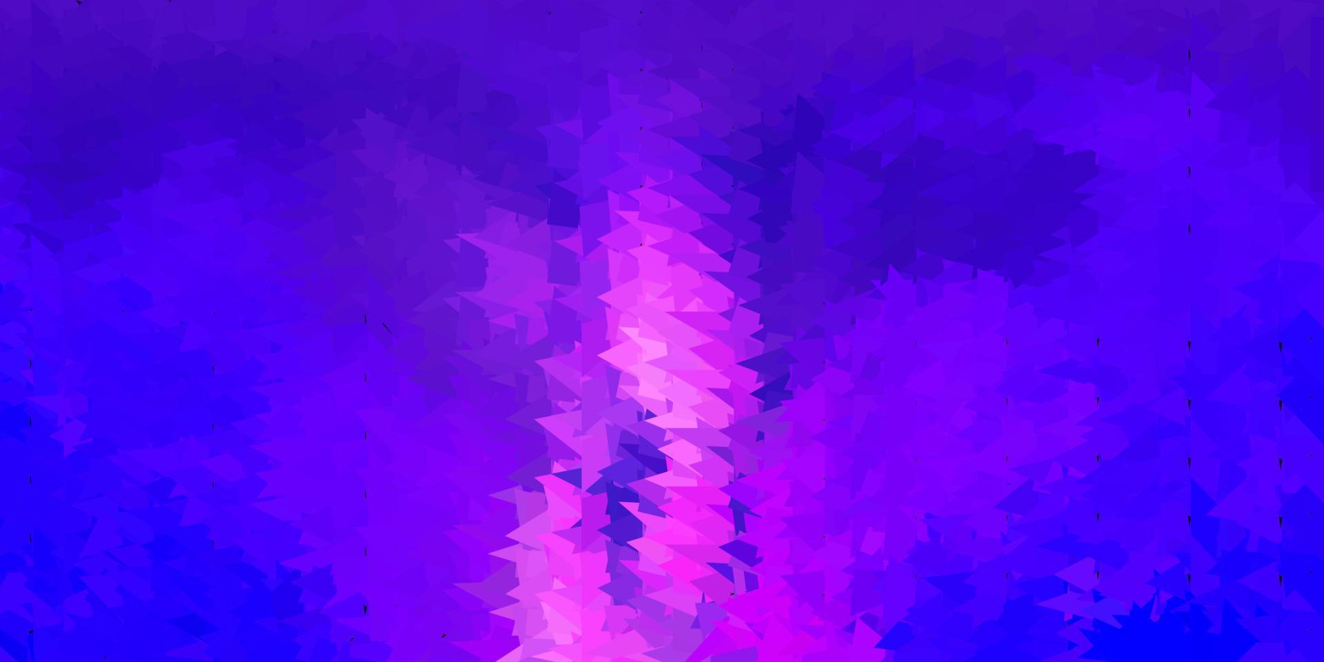 Dark purple vector triangle mosaic background.