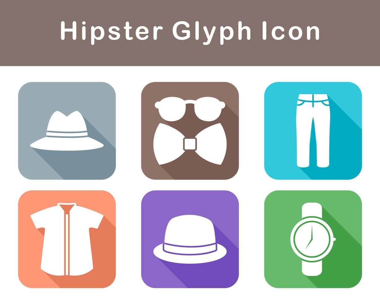 Hipster Vector Icon Set