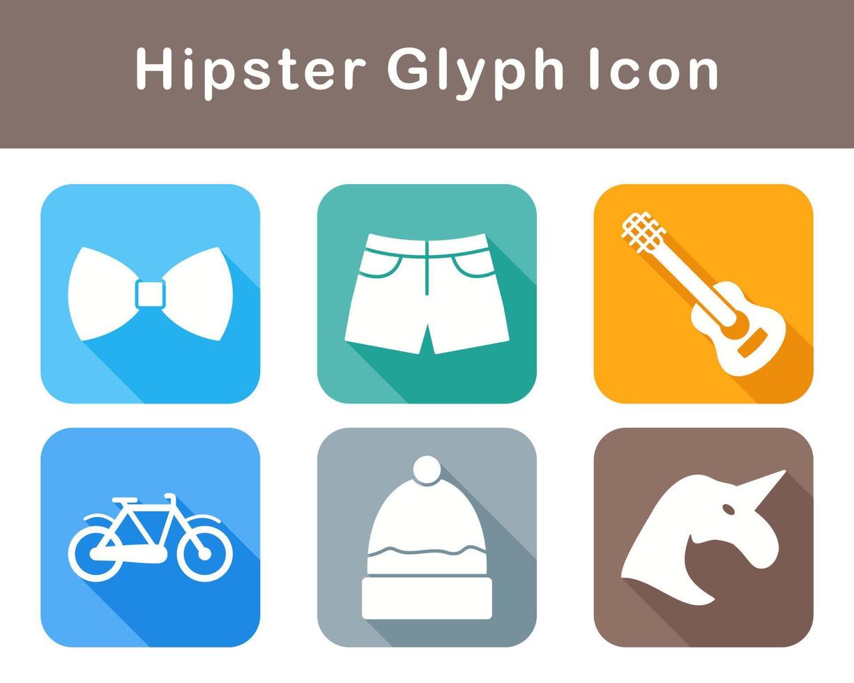 Hipster Vector Icon Set