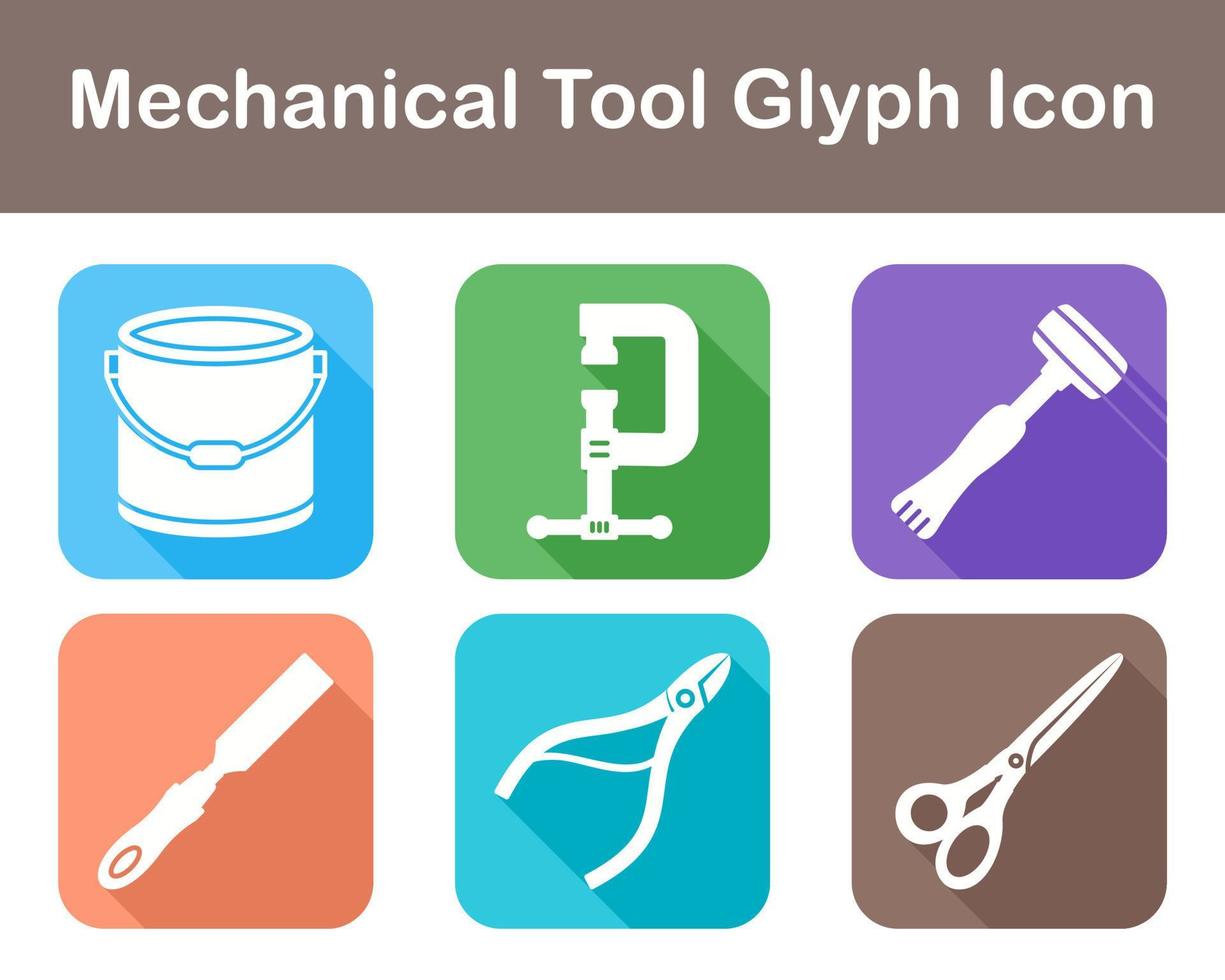 Mechanical Tool Vector Icon Set