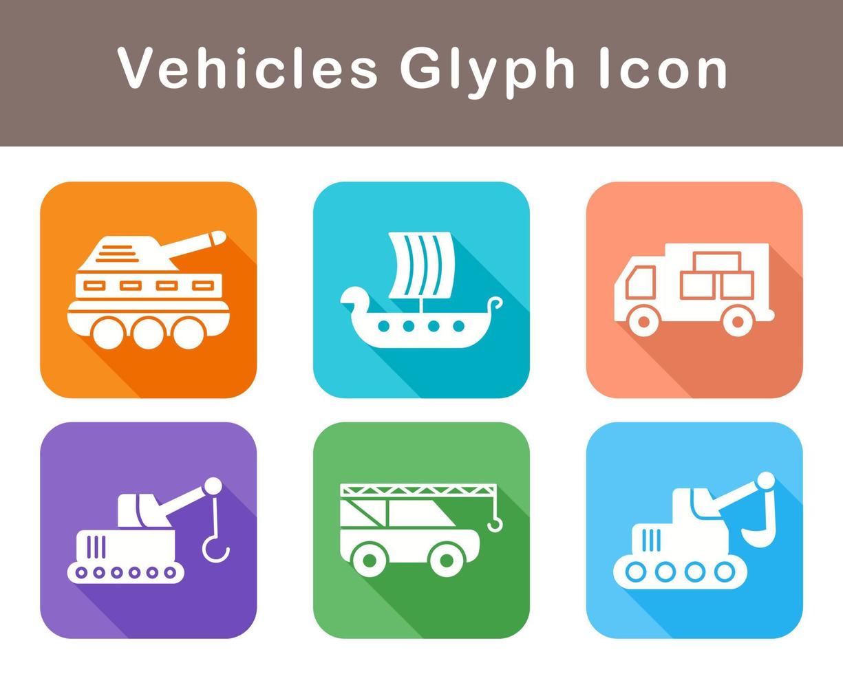 vehículos vector icono conjunto