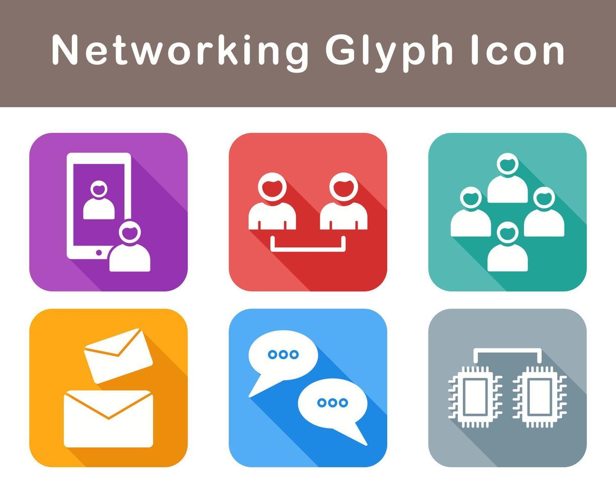 Networking Vector Icon Set