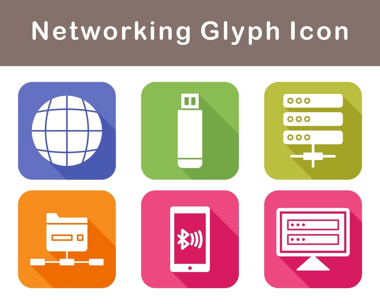 Networking Vector Icon Set