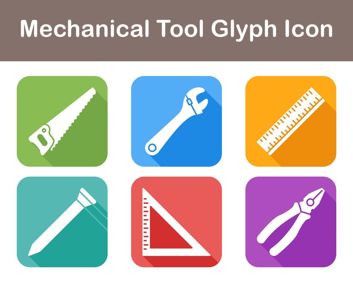 Mechanical Tool Vector Icon Set