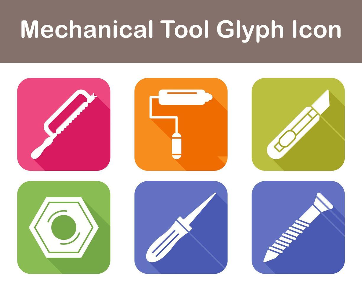 Mechanical Tool Vector Icon Set