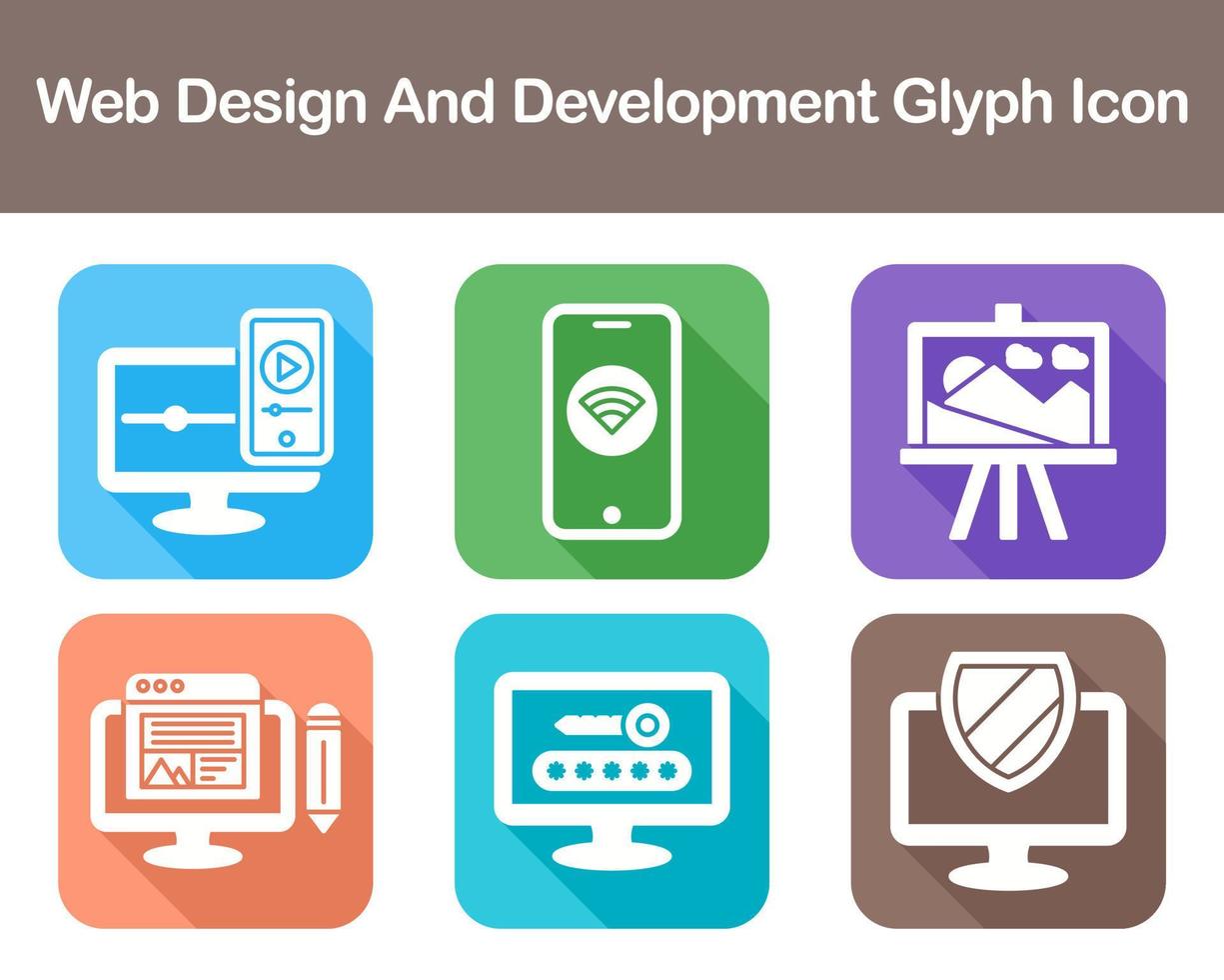 Web Design And Development Vector Icon Set