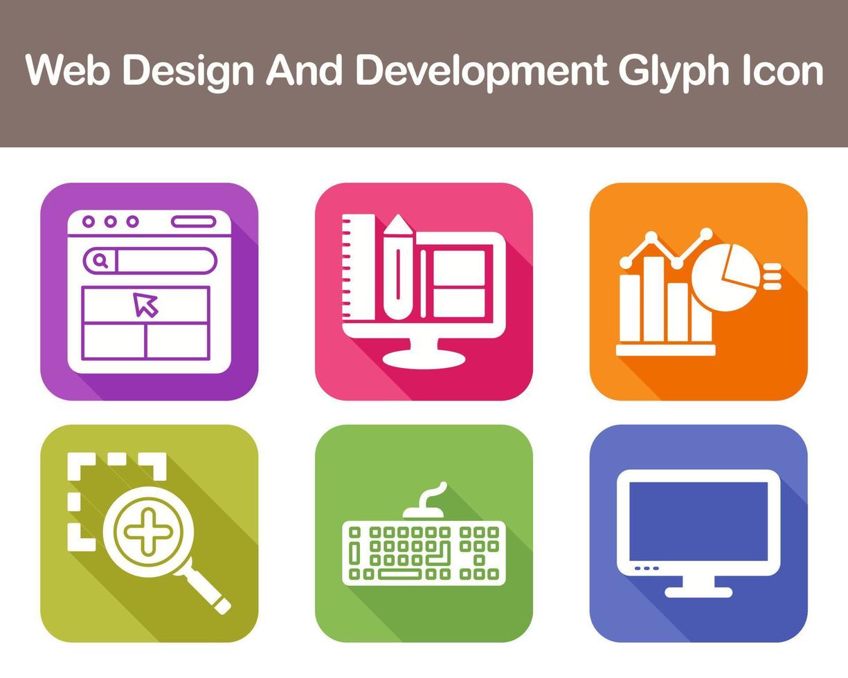 Web Design And Development Vector Icon Set