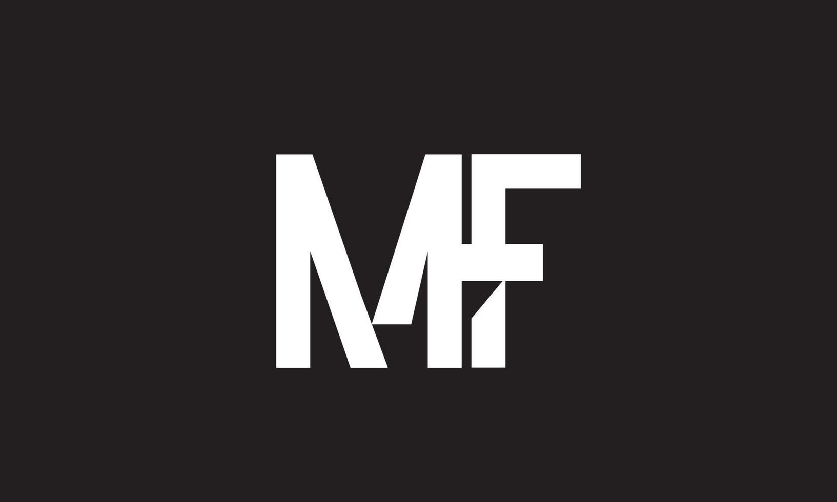 Alphabet letters Initials Monogram logo MF, FM, M and F vector