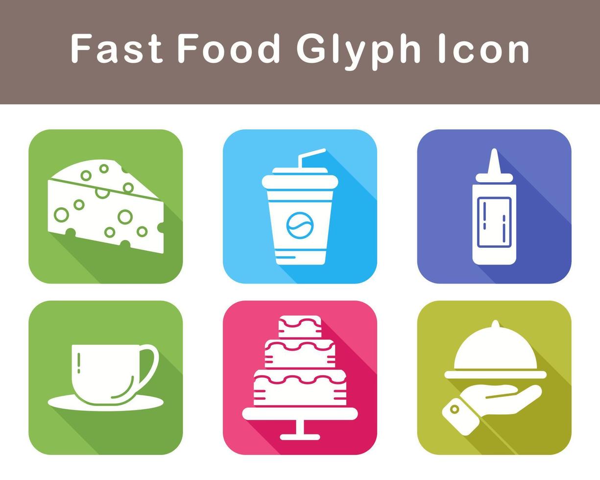 Fast Food Vector Icon Set