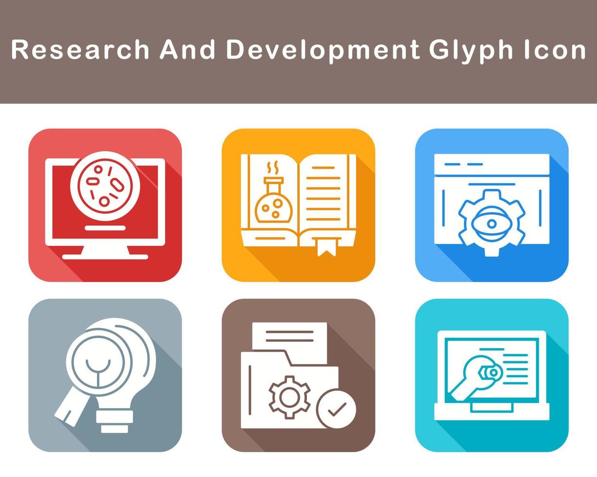 Research And Development Vector Icon Set