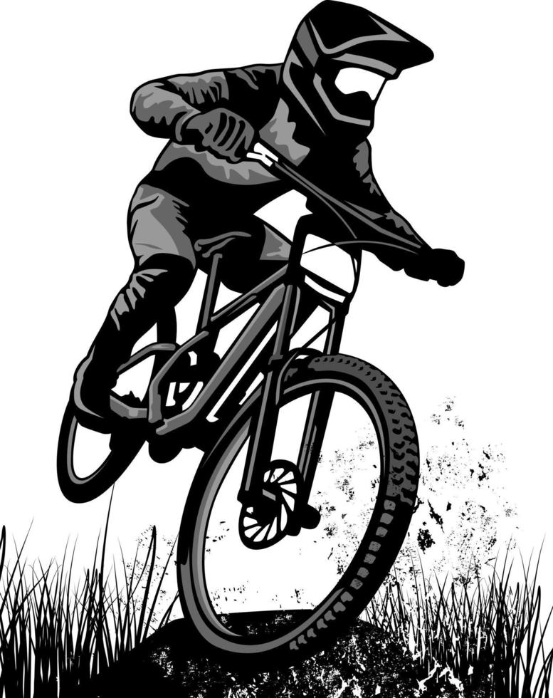 mountain bike design logo symbol vector