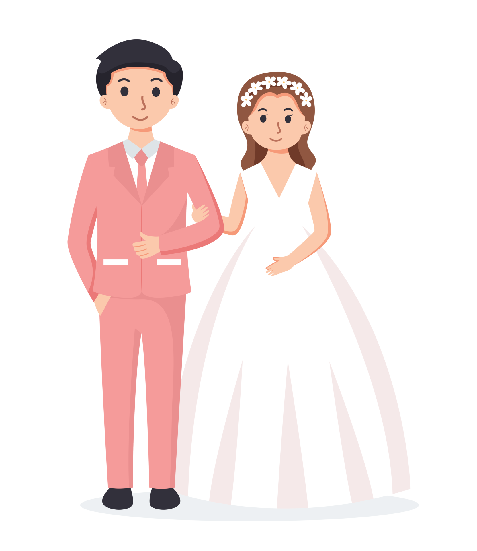Bride And Groom Couple Wedding Illustration 21498774 PNG