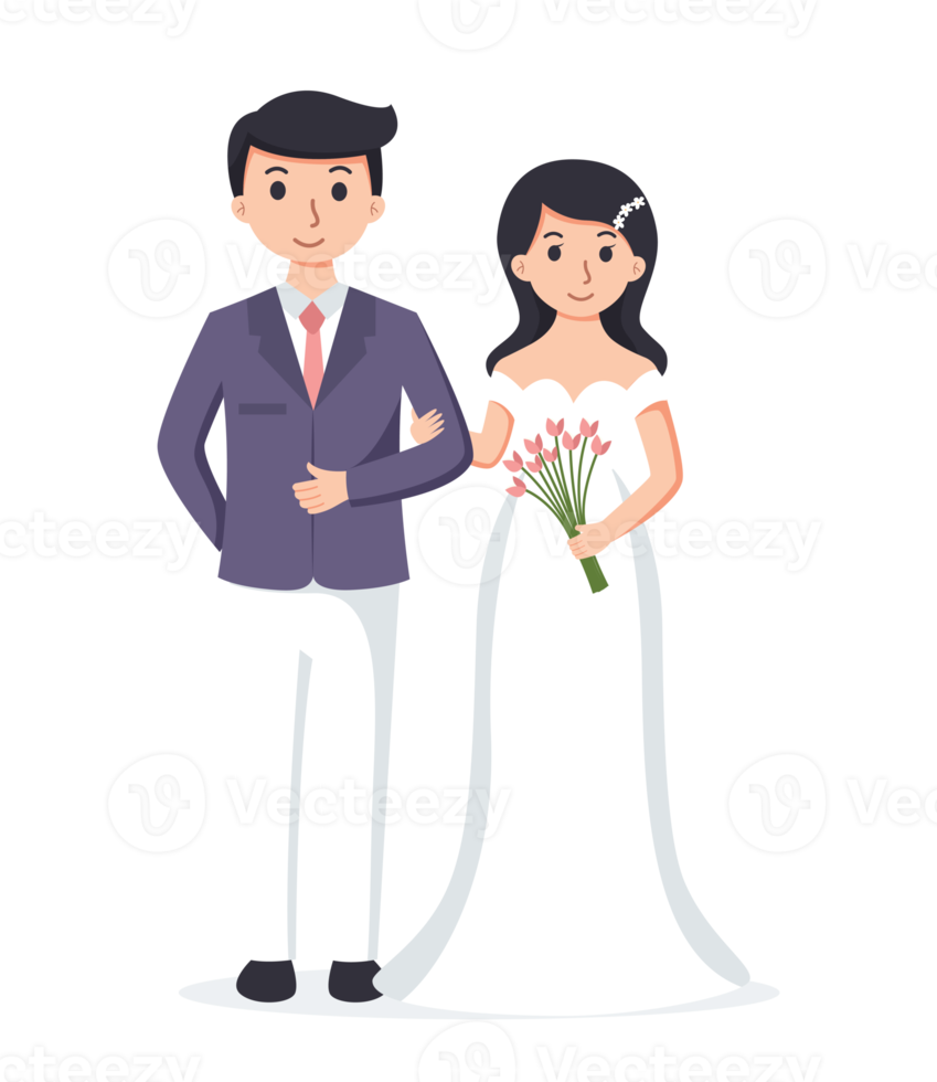 Bride and Groom. Couple wedding illustration 21498775 PNG