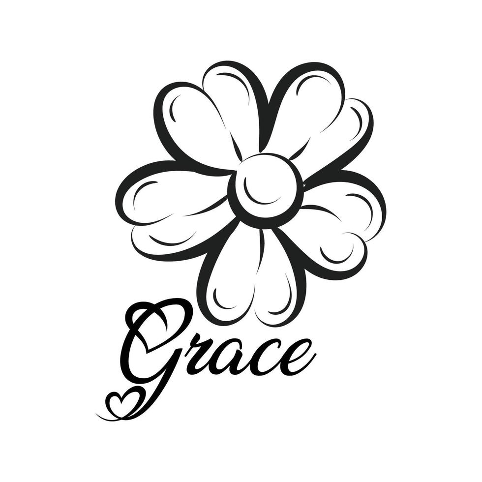 Biblical Phrase with Floral Design. Christian typography for print or use as poster, card, flyer or T shirt vector