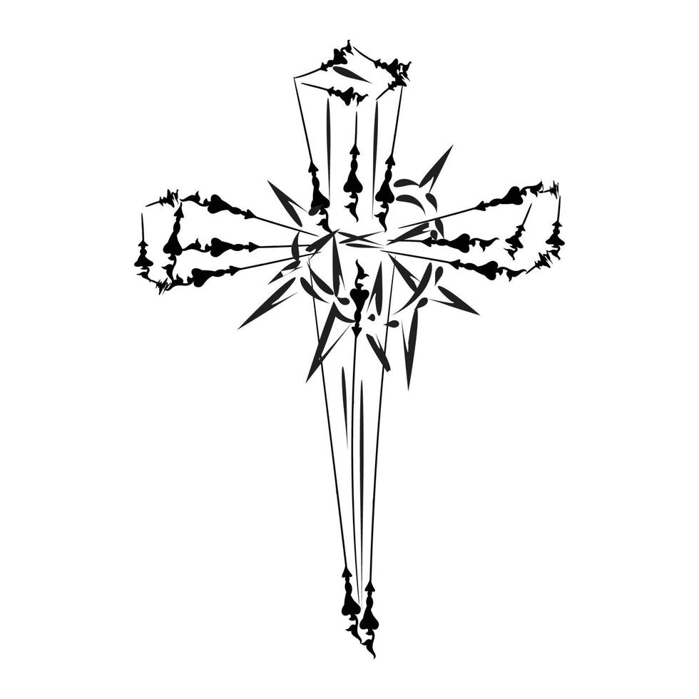 Good Friday. Friday before Easter. Christian faith for print or use as poster, card, flyer or T shirt vector