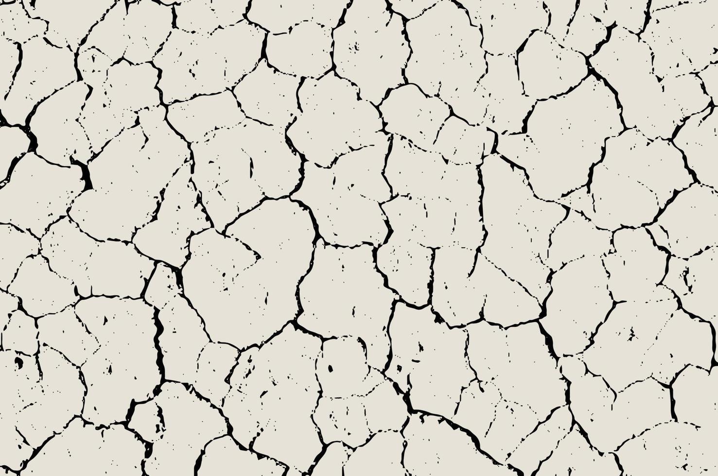 Cracked barren desert earth vector texture background