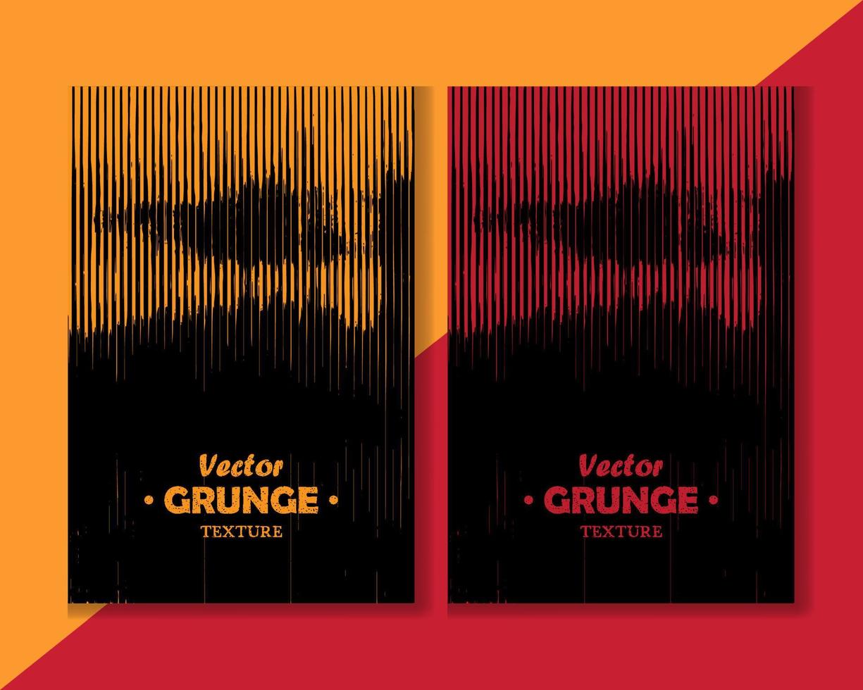 Red and Yellow line grunge texture background vector