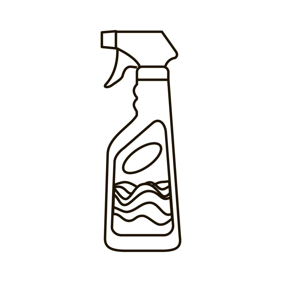 Illustration of Window Cleaner Bottle vector