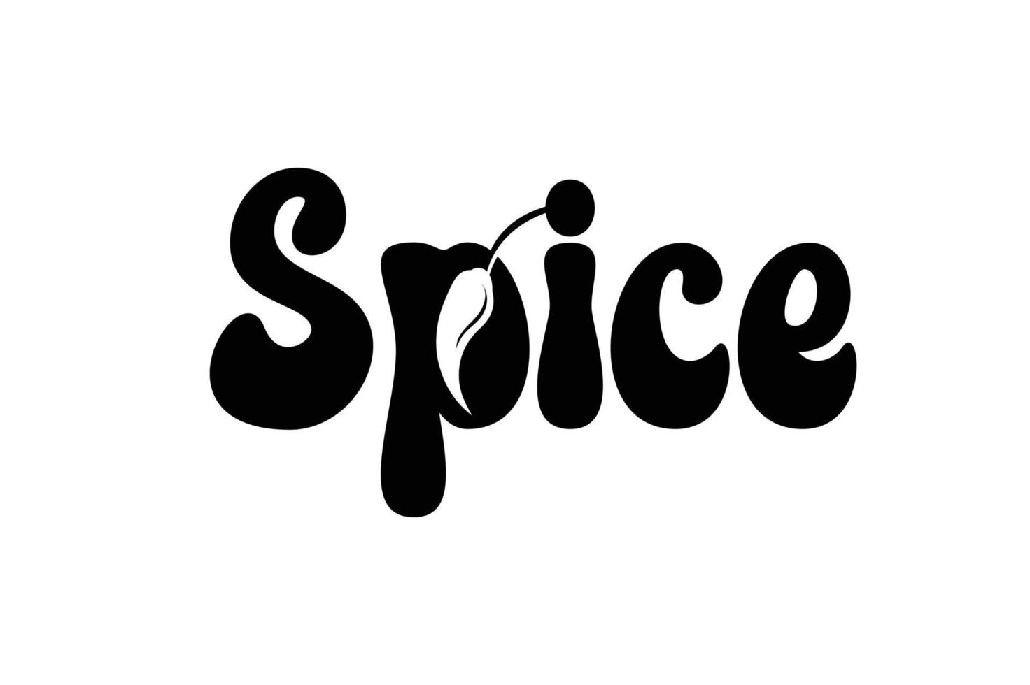 spice logo, spice chilly logo, minimalist logo vector