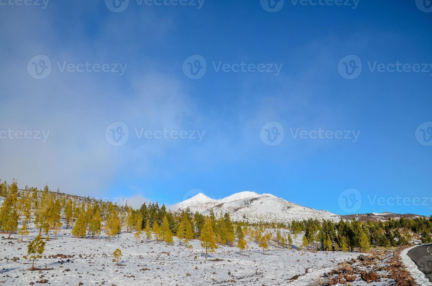 Scenic mountain landscape photo