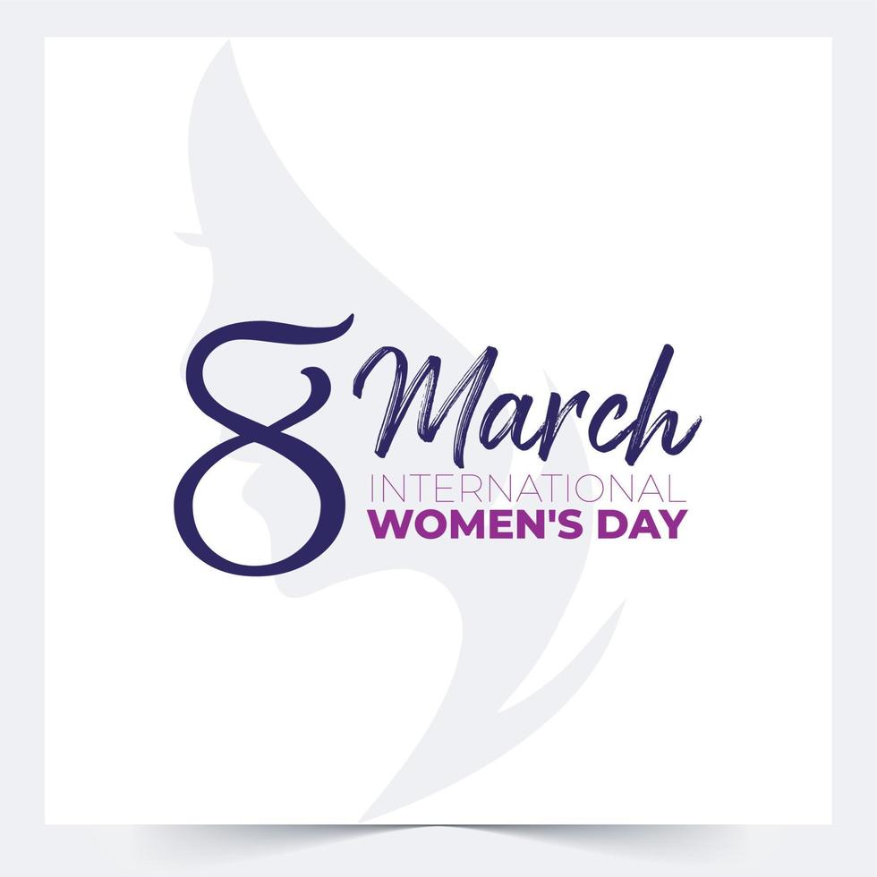 International women's day concept poster. Woman sign illustration background. 2023 women's day campaign theme-Accelerating Equality and Empowerment vector