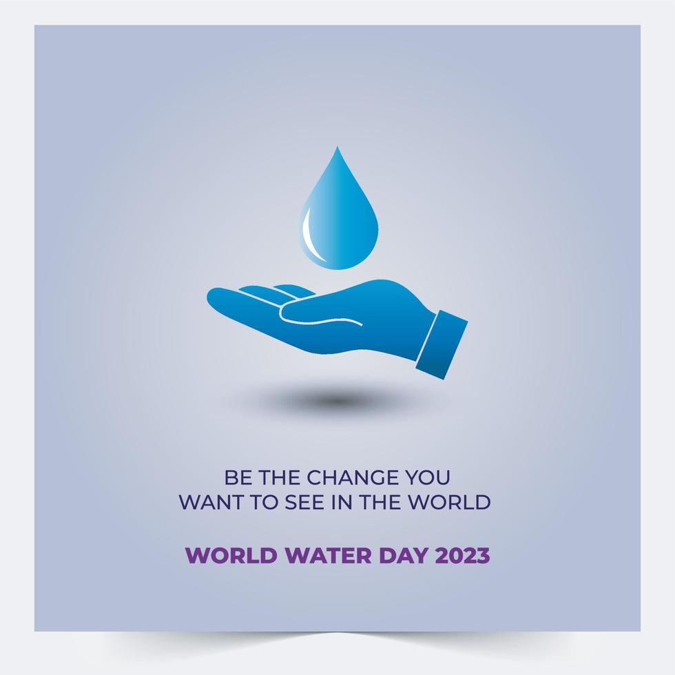 World water day vector illustration  Globe Concept design for banner poster