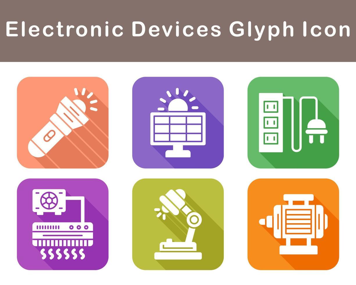 electrónico dispositivos vector icono conjunto