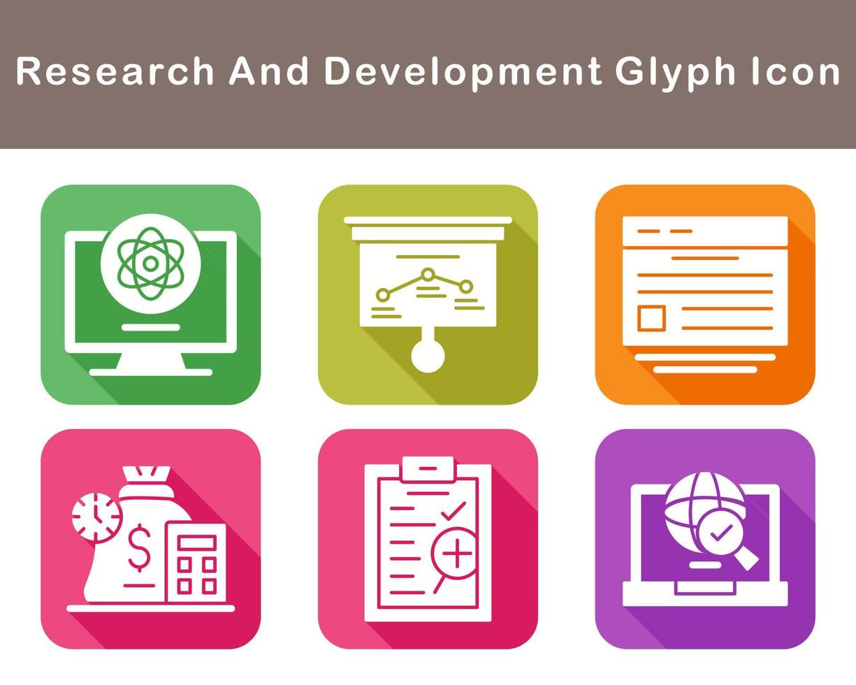 Research And Development Vector Icon Set