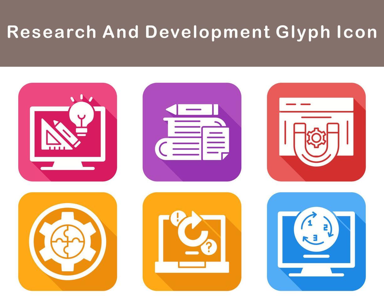 Research And Development Vector Icon Set