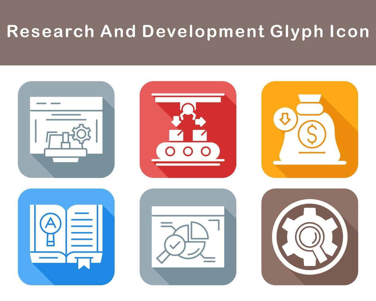 Research And Development Vector Icon Set