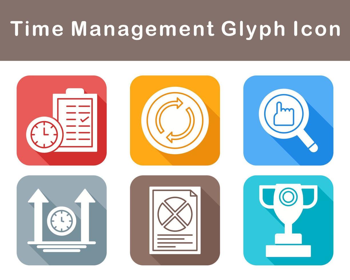 Time Management Vector Icon Set