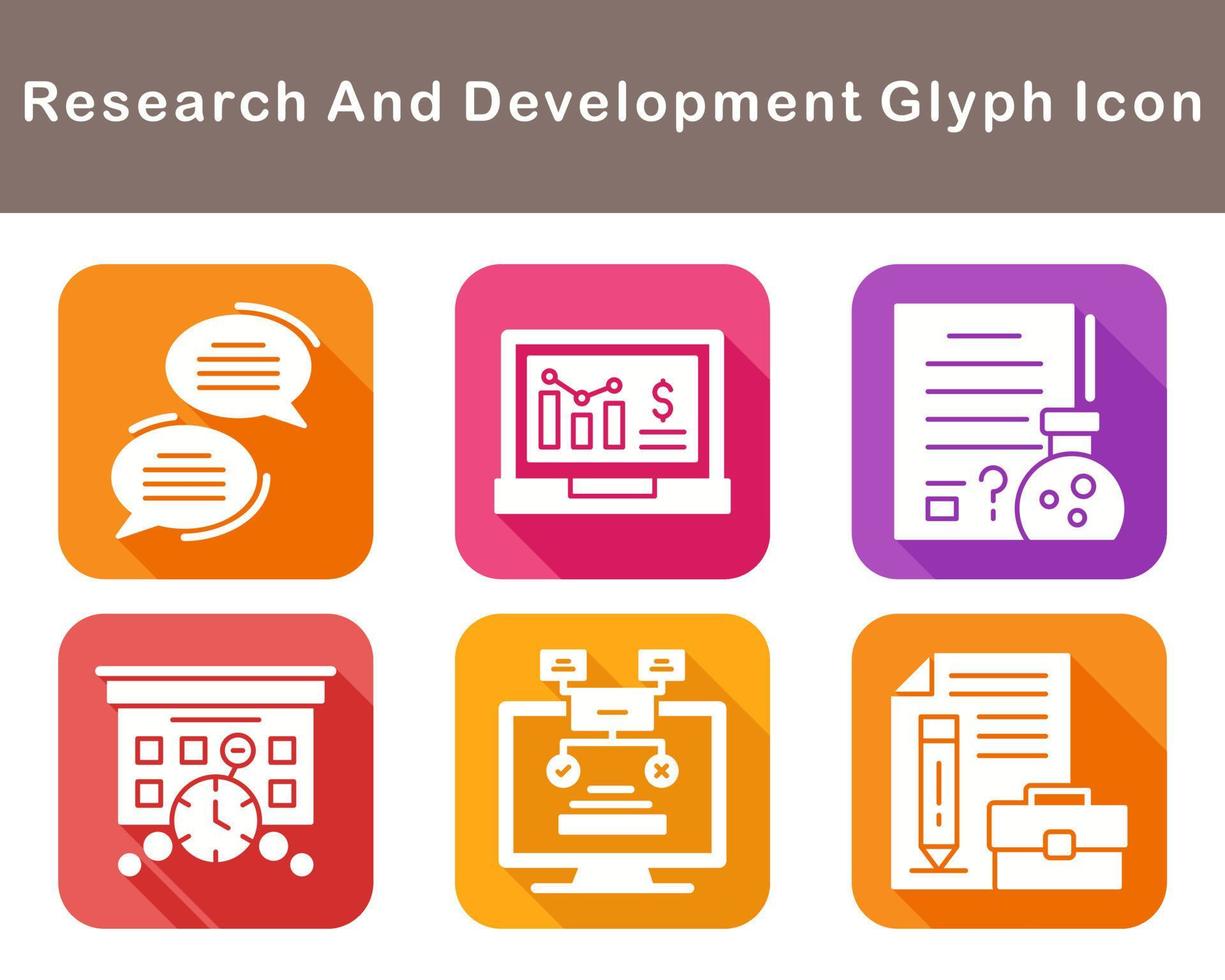 Research And Development Vector Icon Set
